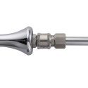 Hismith Round Head Metal Beaded Anal Dildo Smooth Aluminium Anal