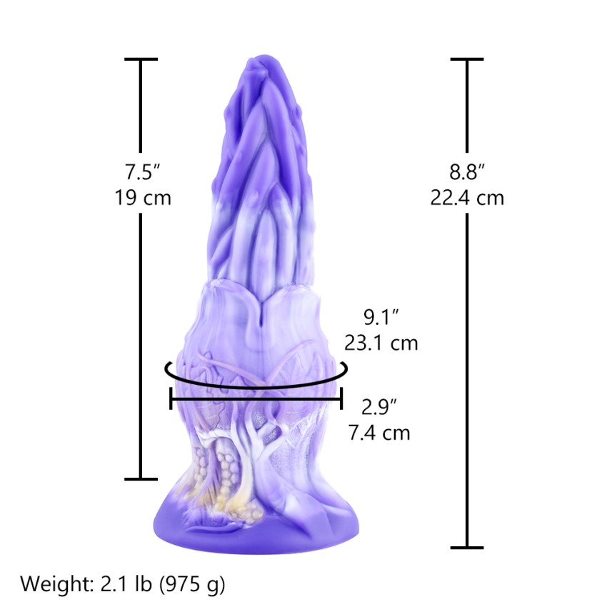 Hismith Cm H Plant Silicone Fantasy Dildo With Tapered Head