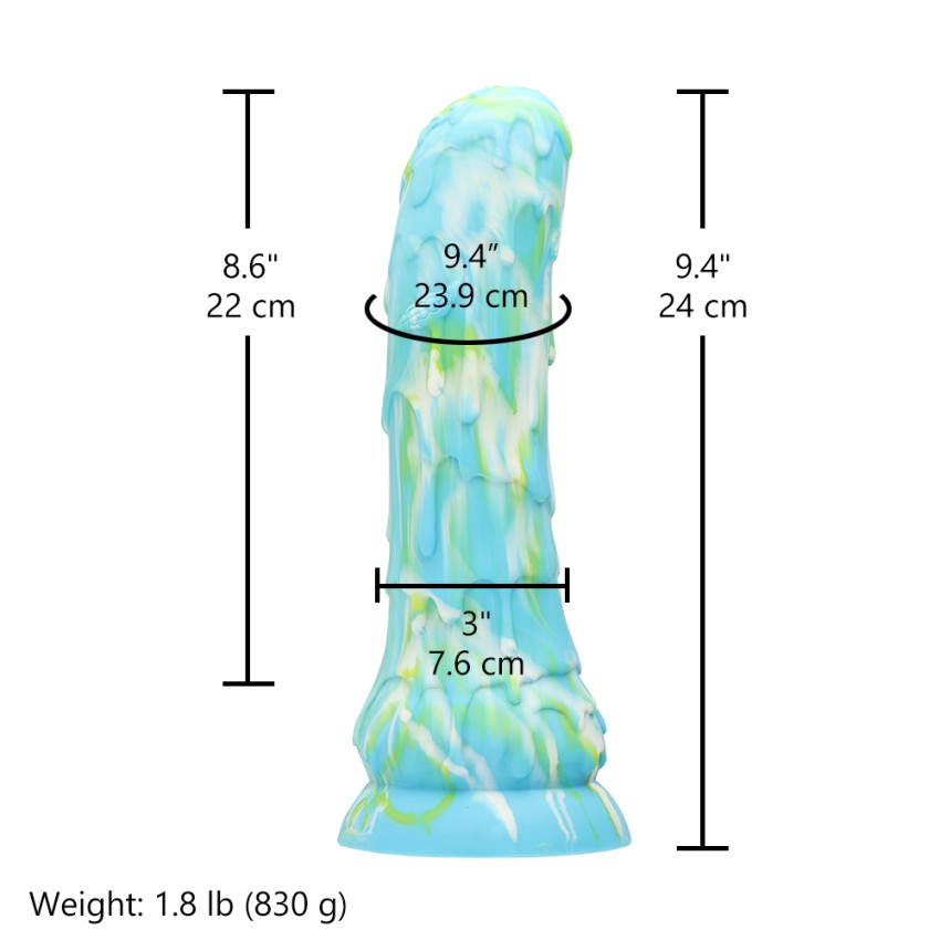 Hismith Cm Melting Candle Inspired Curved Fantacy Dildo With